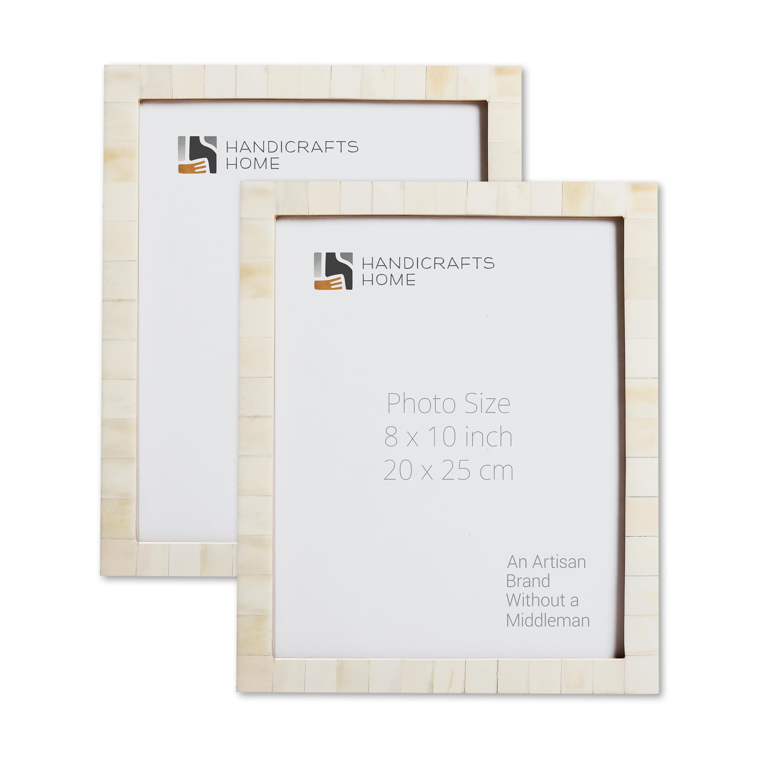 Handicrafts Home - Wholesale Picture Frame - Photo Frame Classic White Pack of 2, 3 Sizes0