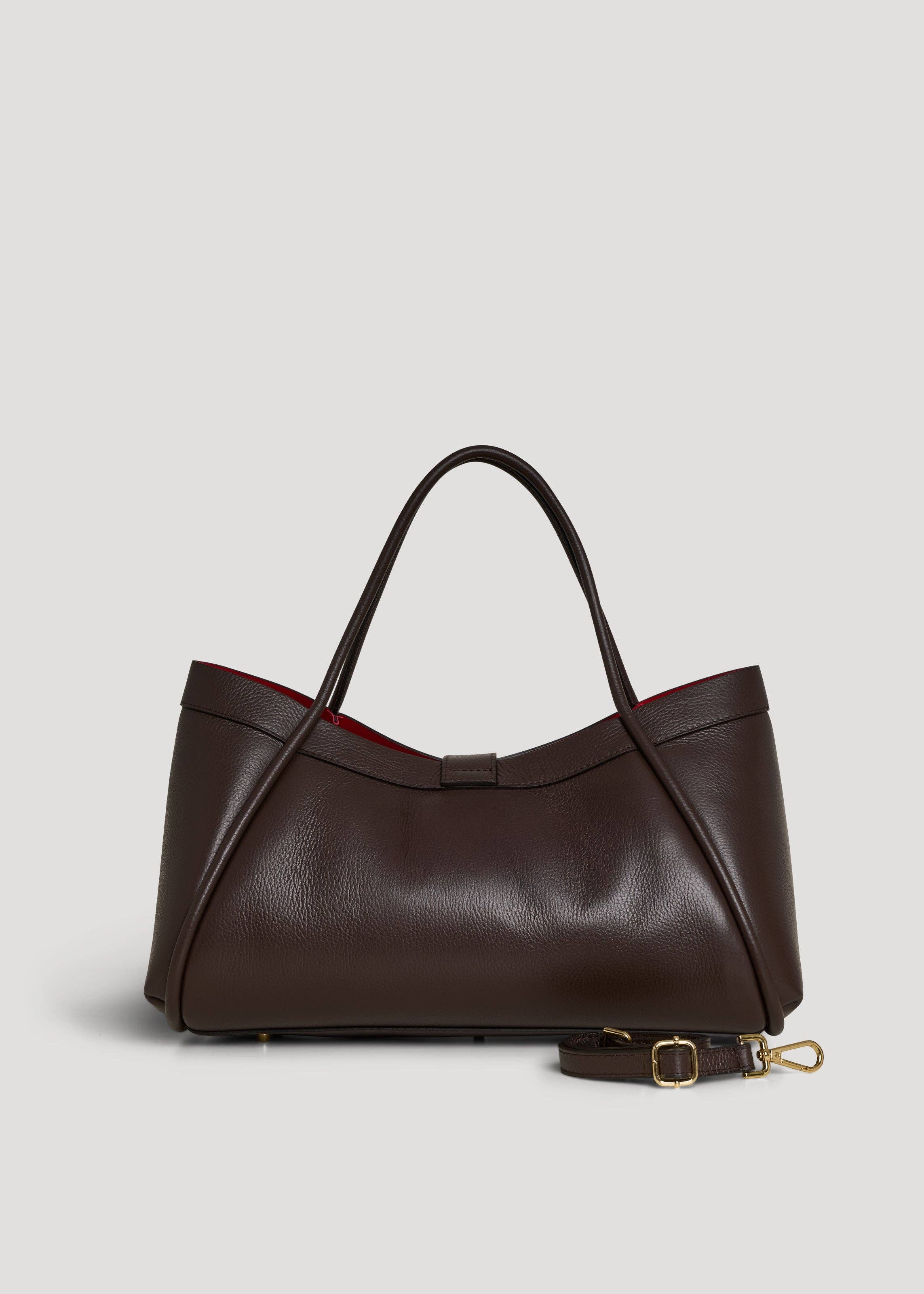 Voemièn - Wholesale Top Handle Bag - Women's - Mayfair Bag in Dark Brown Togo Leather2