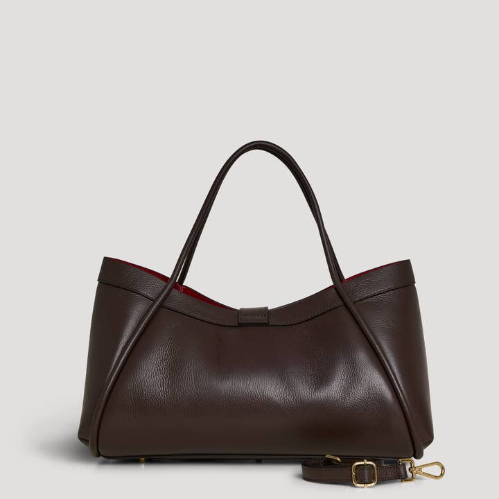 Voemièn - Wholesale Top Handle Bag - Women's - Mayfair Bag in Dark Brown Togo Leather2