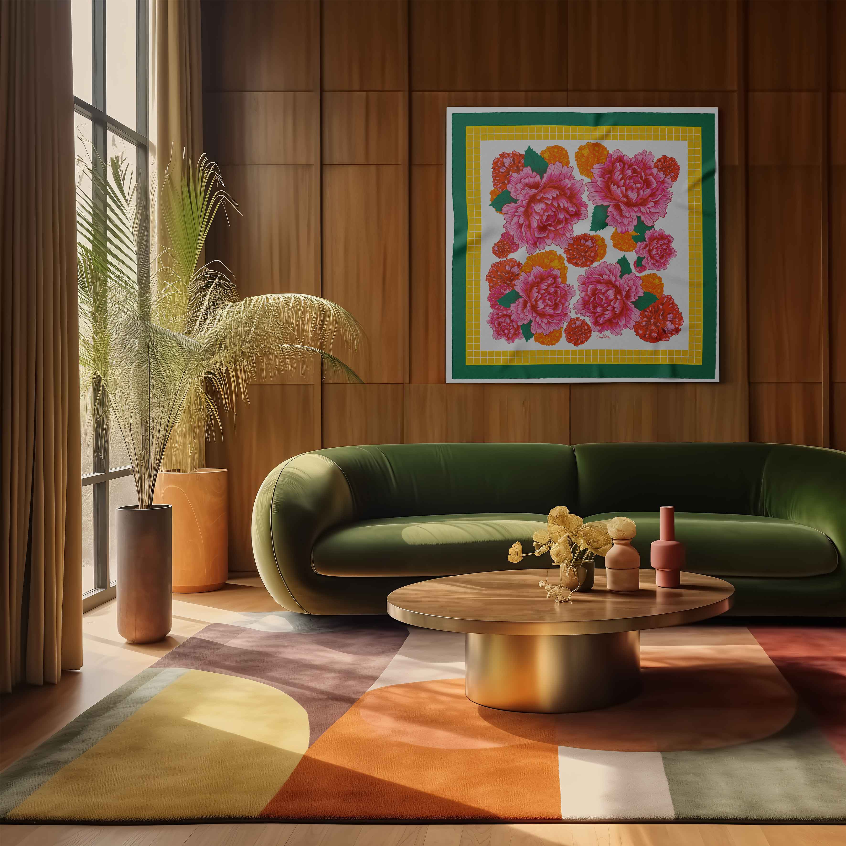 Emma Phelan Design - Wholesale Scarf - Women's - Lake Como Lounger 100% Silk Scarf4