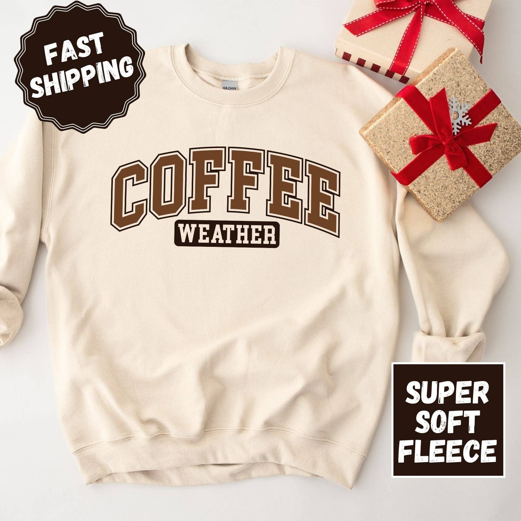 ChubbyBubbyBear - Wholesale Graphic Sweatshirt - Women's - Coffee Weather Crewneck Sweatshirt5