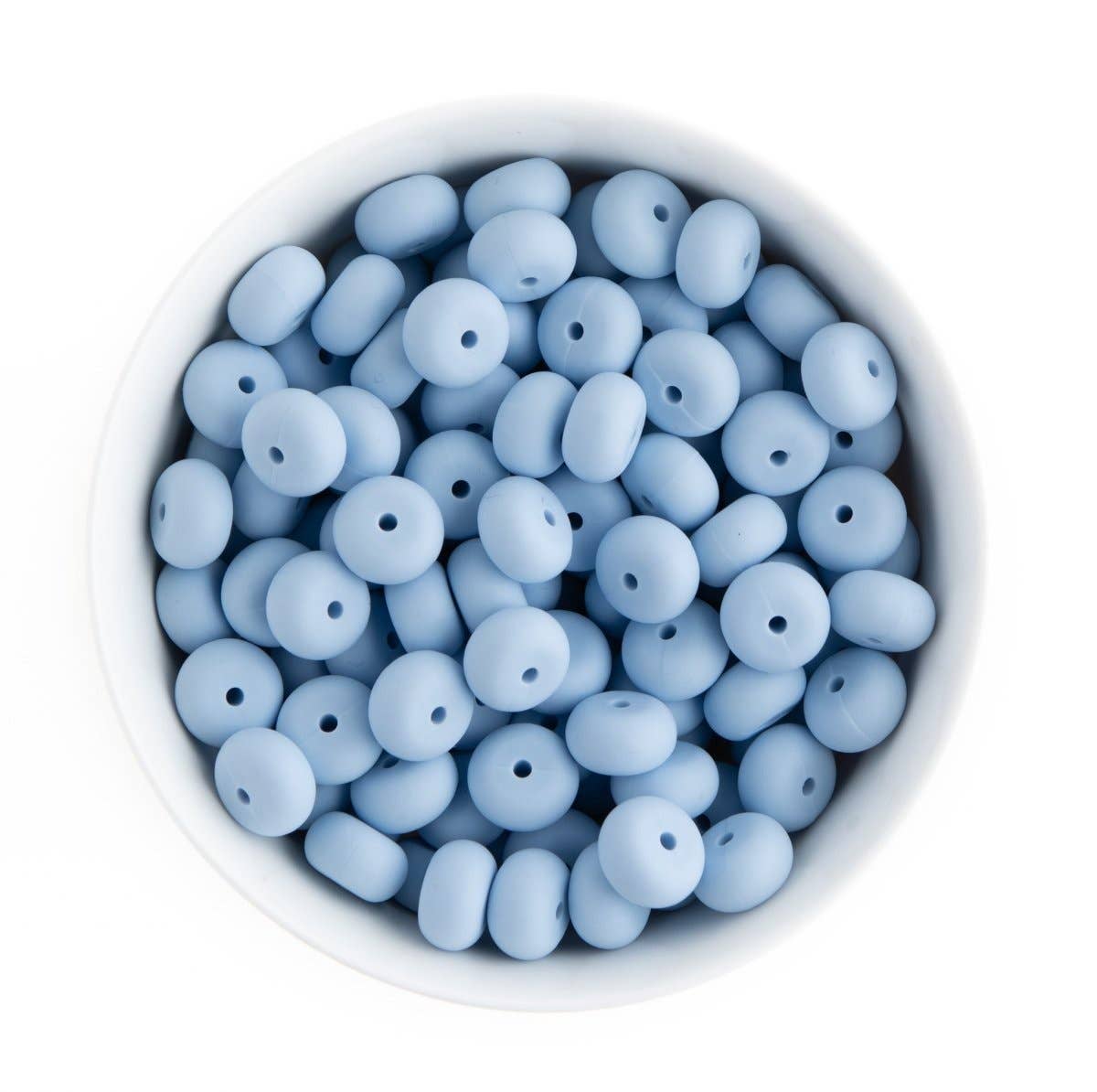 Cara & Co Silicone Craft Supply – wholesale Pärlor – 14 mm abacusformade silikonpärlor25