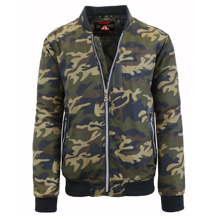 Galaxy By Harvic - Wholesale Bomber Jacket - Men's - Spire By Galaxy Mens Mid-Weight Aviator Bomber Flight Jacket