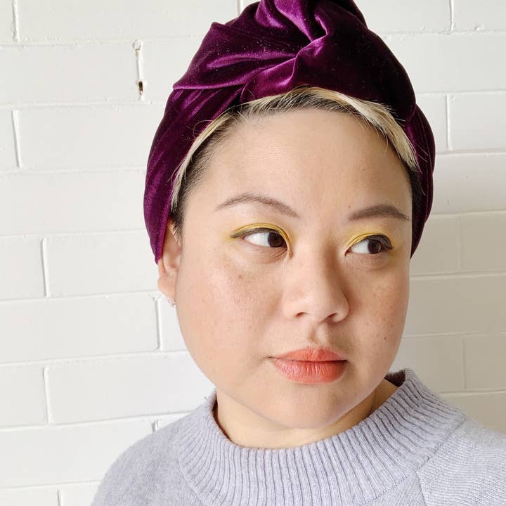 Hello Darling - Wholesale Fashion Headband - Women's - Miri- In Grape Velvet