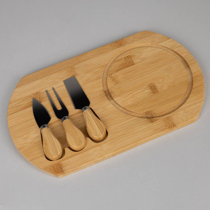 Plateau à fromage en bambou de qualité supérieure avec ustensiles cachés pour la vente par Redbrick