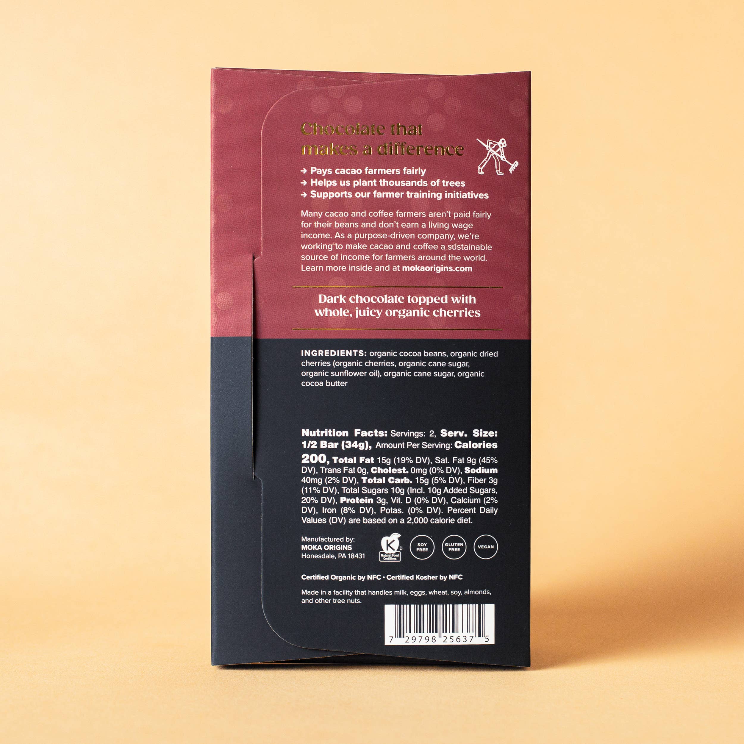 Moka Origins – wholesale Chocolate bar – Cherry Chocolate1
