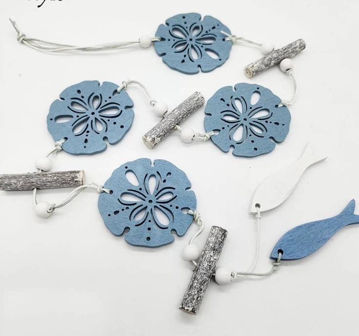 GreenWave - Wholesale Bunting/Garland - Starfish Sand Dollar Seashell Nautical Garland Decoration1