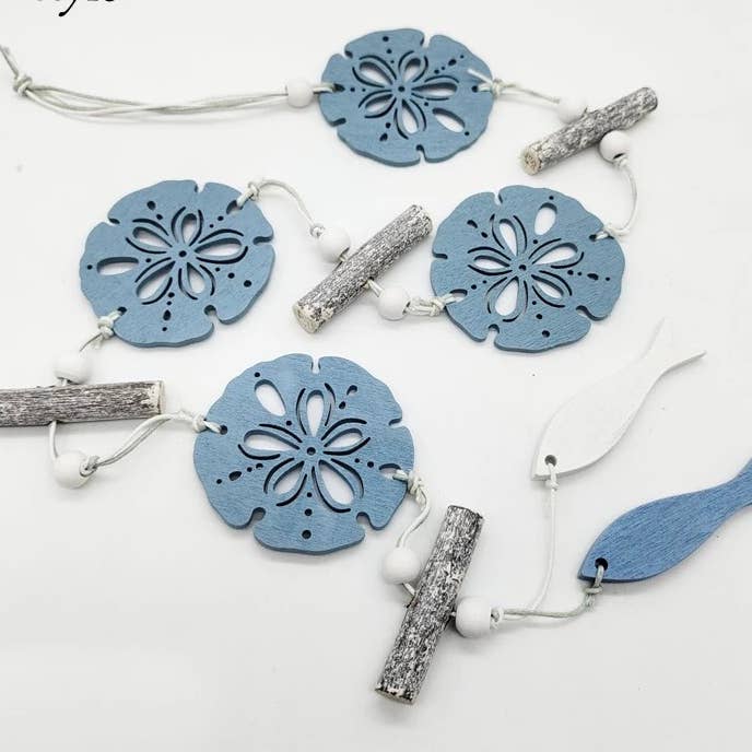 GreenWave - Wholesale Bunting/Garland - Starfish Sand Dollar Seashell Nautical Garland Decoration1