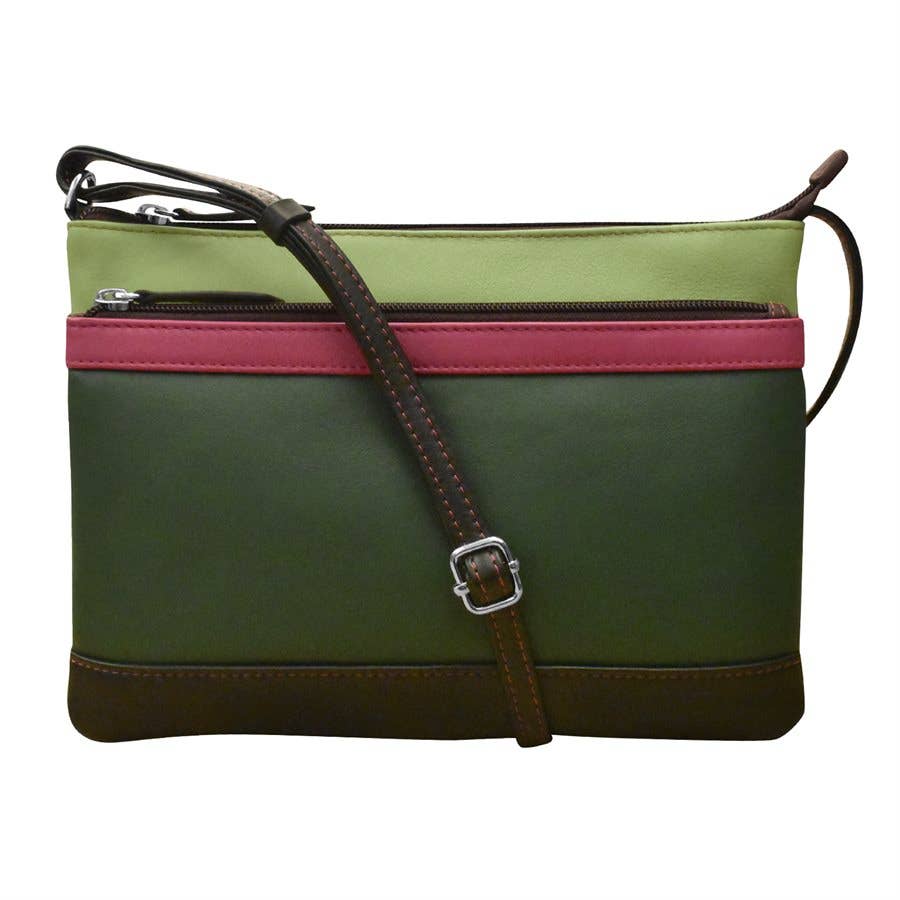 ili New York - Wholesale Crossbody Bag - Women's - 6028 Double Zip Crossbody Bag1