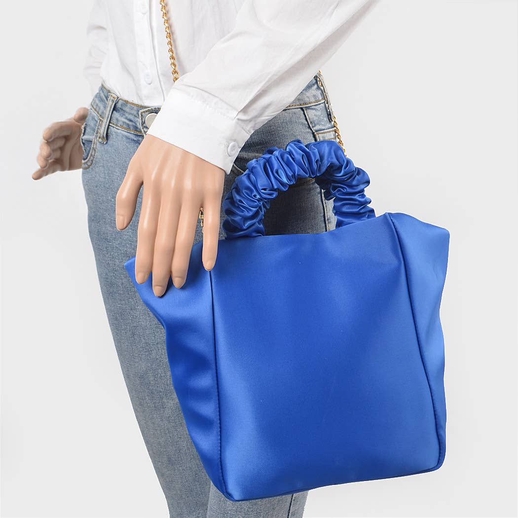 3AM BY H&D ACCESSORIES - Wholesale Draagtas - Dames - Satijnen draagtas met ketting3