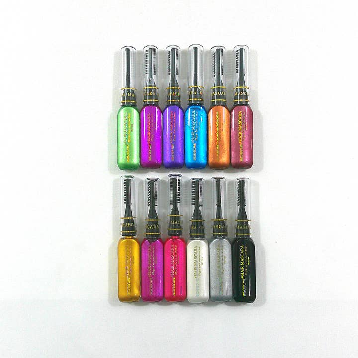 ASSORTED HAIR COLOR MASCARA 4127-7 (12PC) for wholesale on Faire