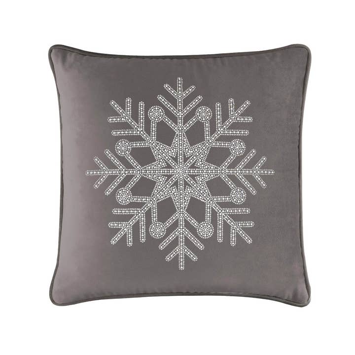 Sparkles Home - Wholesale Throw/Decorative Pillow - Rhinestone Snowflake Pillow27