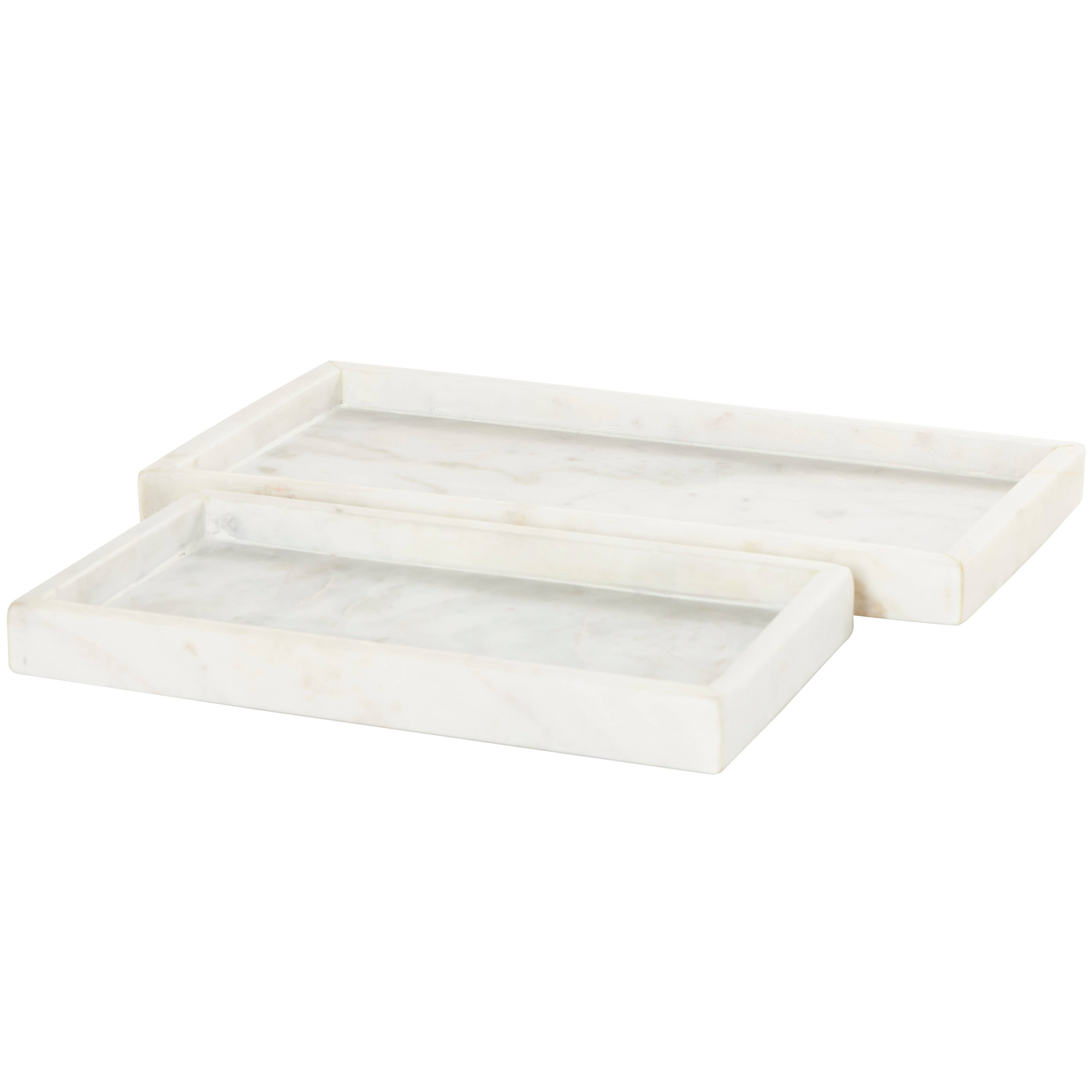 Deco Marché - Wholesale Decorative Tray - Modern White Marble Tray Set13