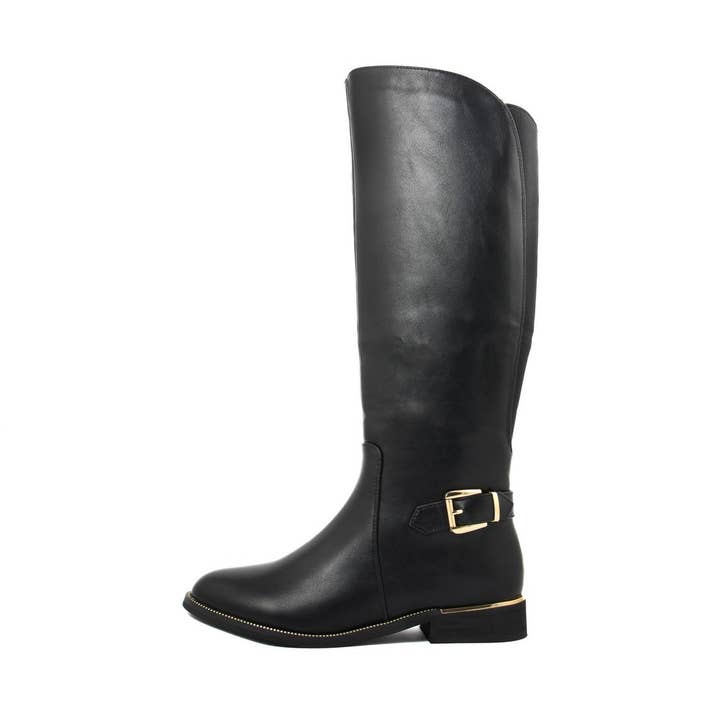 Black boot - FAM_181_140_NERO for wholesale by fashion attitude