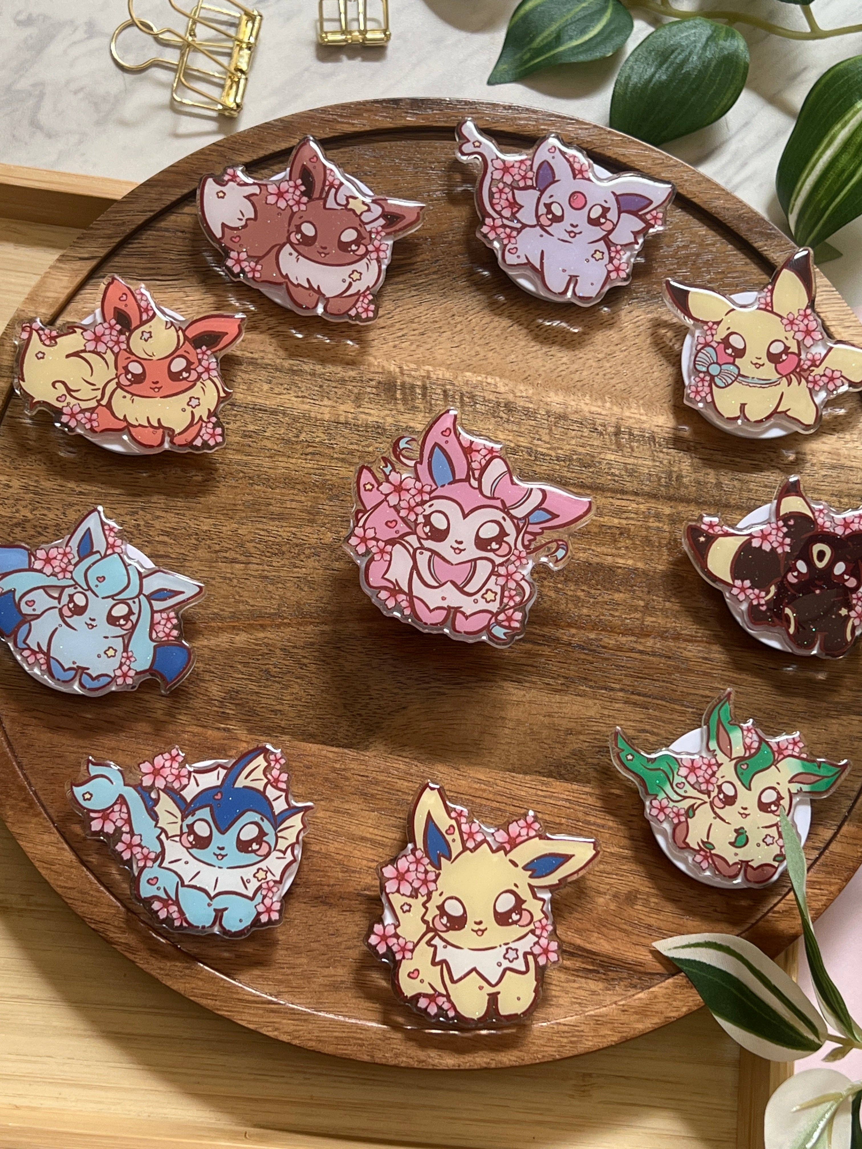 Peony Lee Art - Wholesale Phone Grip - Cherry Blossom Elemental Evolutions Glitter Epoxy Acrylic Phone Grips8