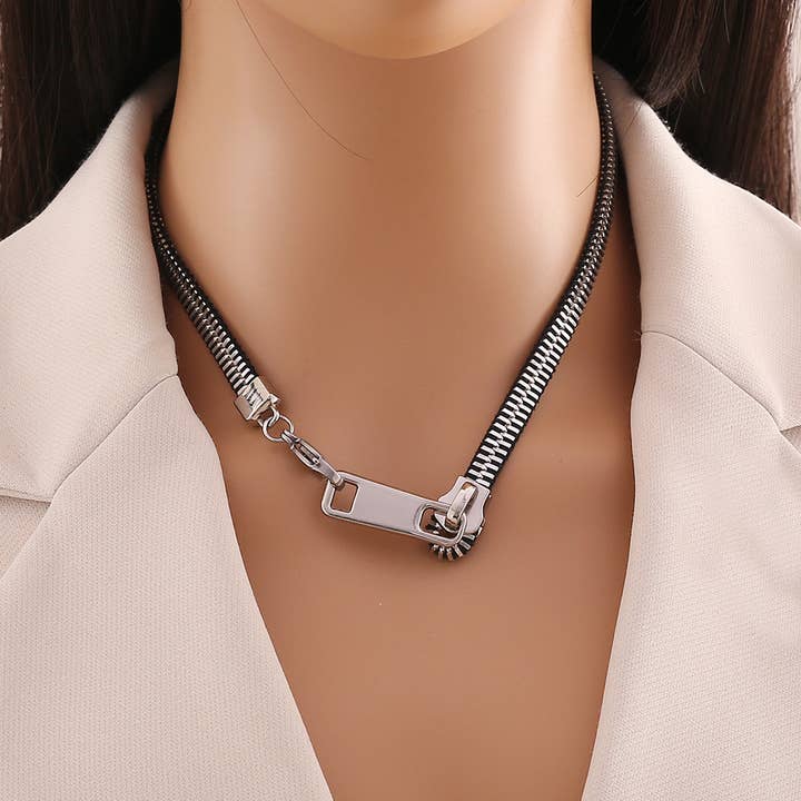 STYLISH DESIGN PERSONALIZED ZIPPER PULLER NECKLACE_CWAHA0885 for wholesale by ACCITY