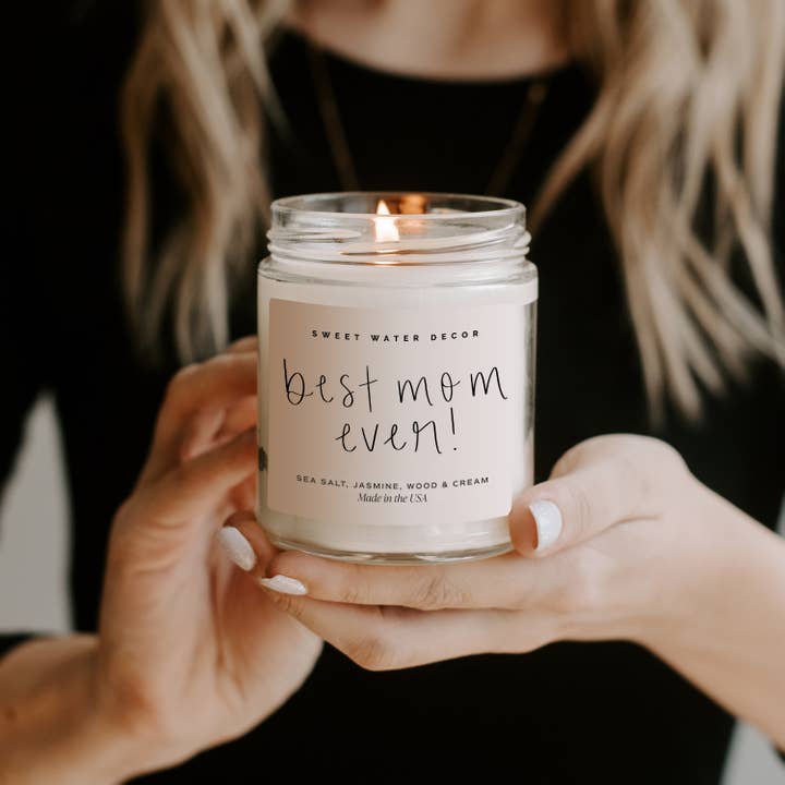 Sweet Water Decor - Wholesale Jar/Filled Candle - Best Mom Ever! 9 oz Soy Candle - Home Decor & Gifts