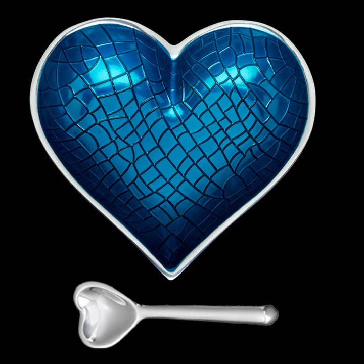 Happy Croco Turquoise Heart with Heart Spoon for wholesale by Inspired Generations