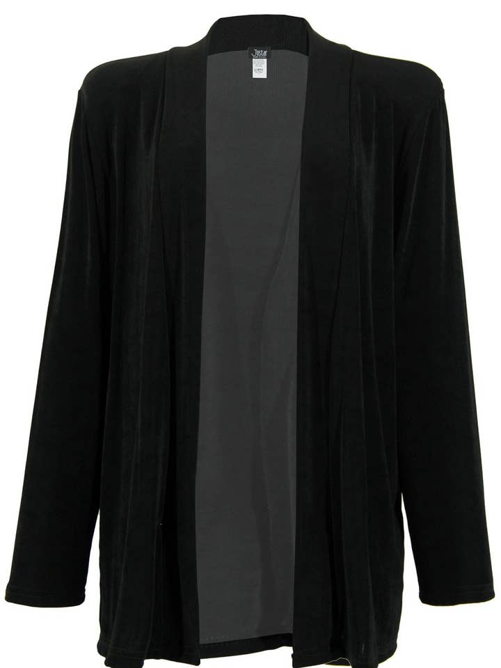 Acetate Drape Jacket - Long Sleeve/Plus for wholesale by Jostar