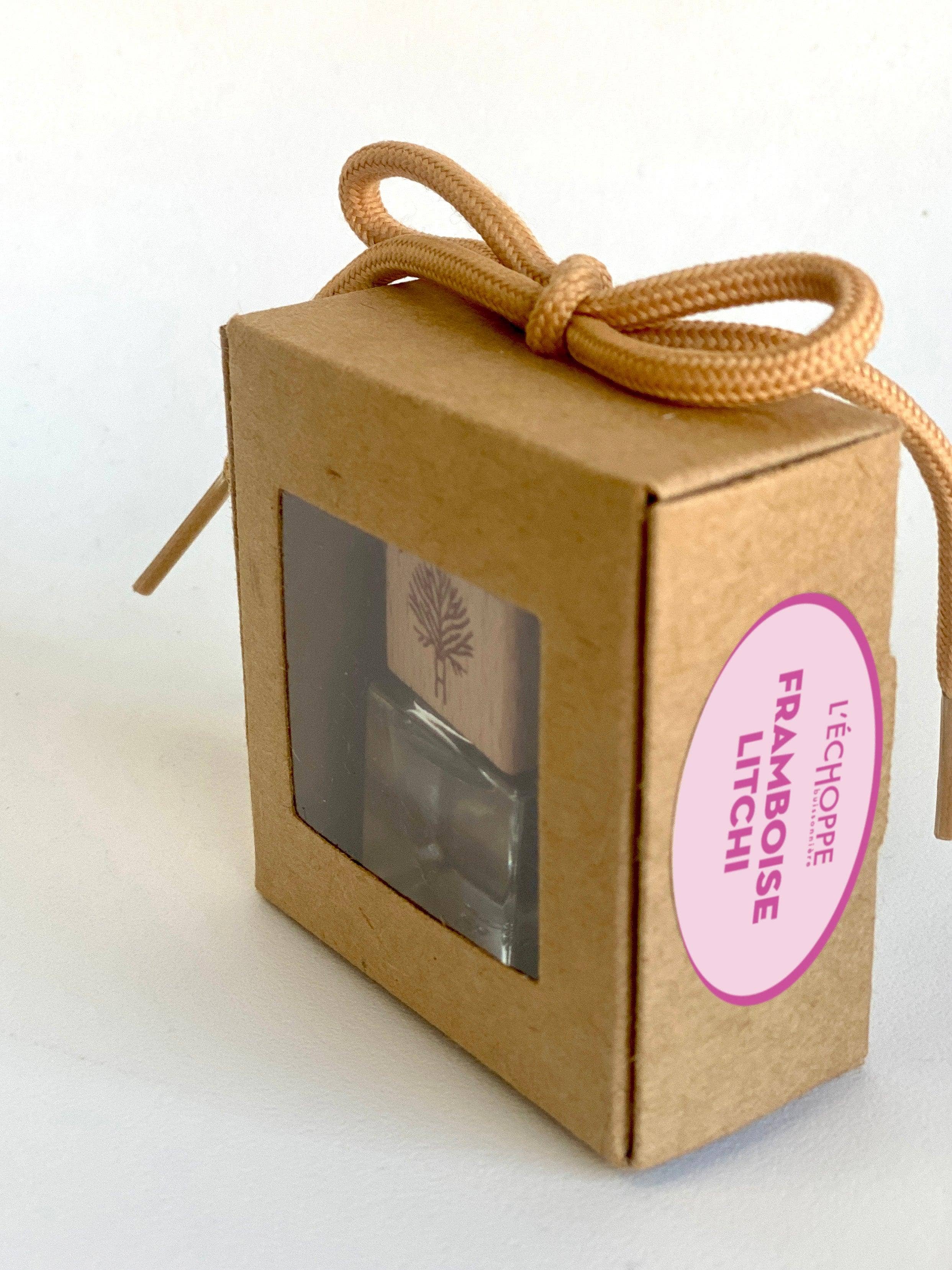 L'Échoppe Buissonnière – Ambientador para carro – Unissexo por atacado – Difusor de Fragrância para Carro Framboesa Lichia1