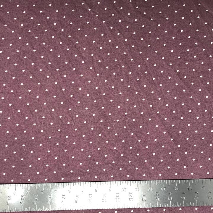 Express Knit Inc. - Wholesale Fabric - Techno Crepe Knit Pin Polka Dot Print Fabric