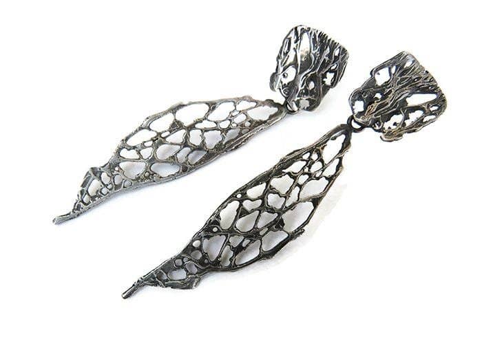 Kimya Joyas - Wholesale Dangle Earrings - Natural Pattern Long Earrings3
