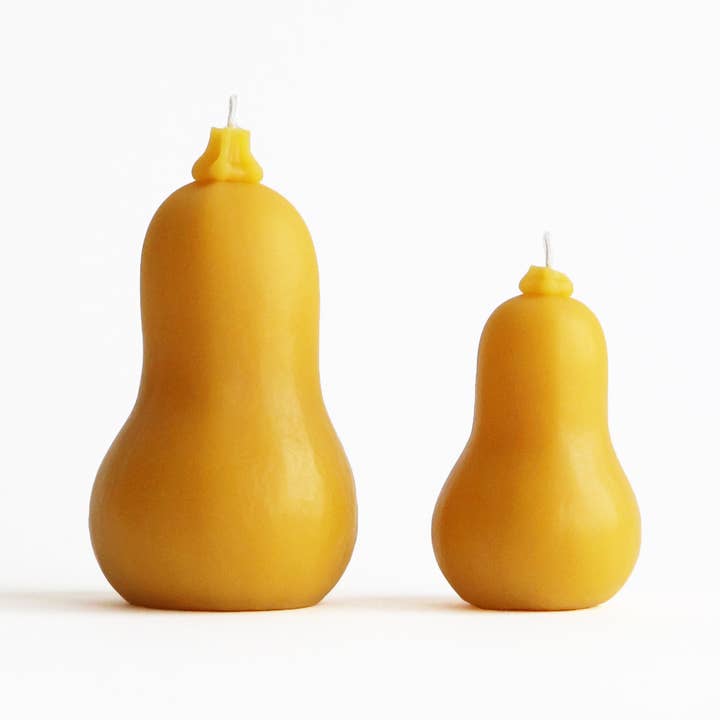 Butternut Squash Beeswax Candles for wholesale by Artifaqt