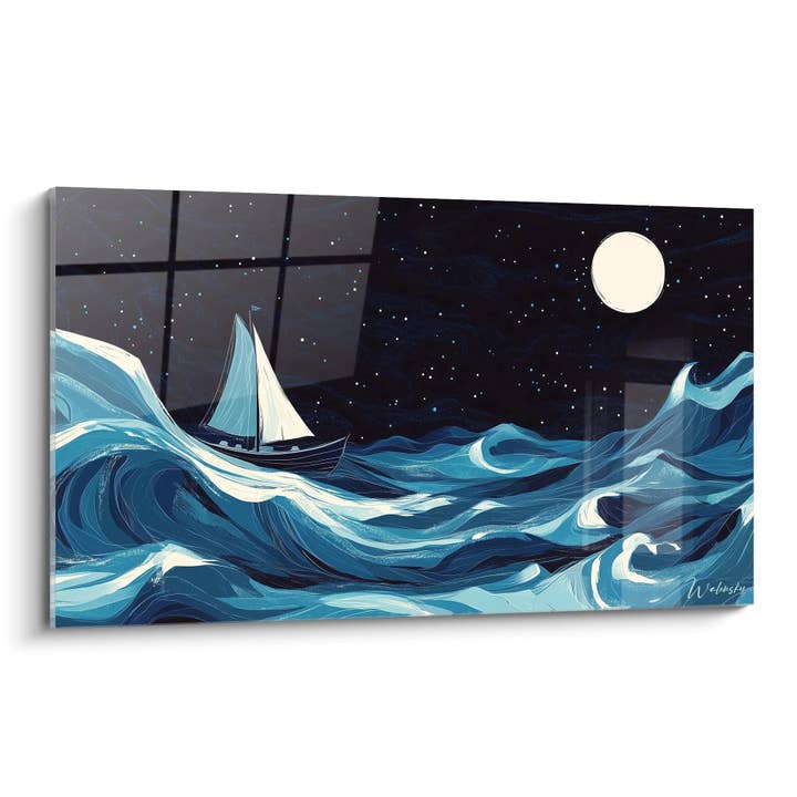 Tafel inspiriert von Sturm mit Schiffswrack von Claude Joseph Vernet Nr. 1 – Hommage Berühmter Künstler für den Großhandel von Walensky