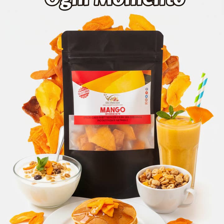 Cibobenessere - Wholesale Dried/Dehydrated Fruit - Sliced Mango Without Sugar2