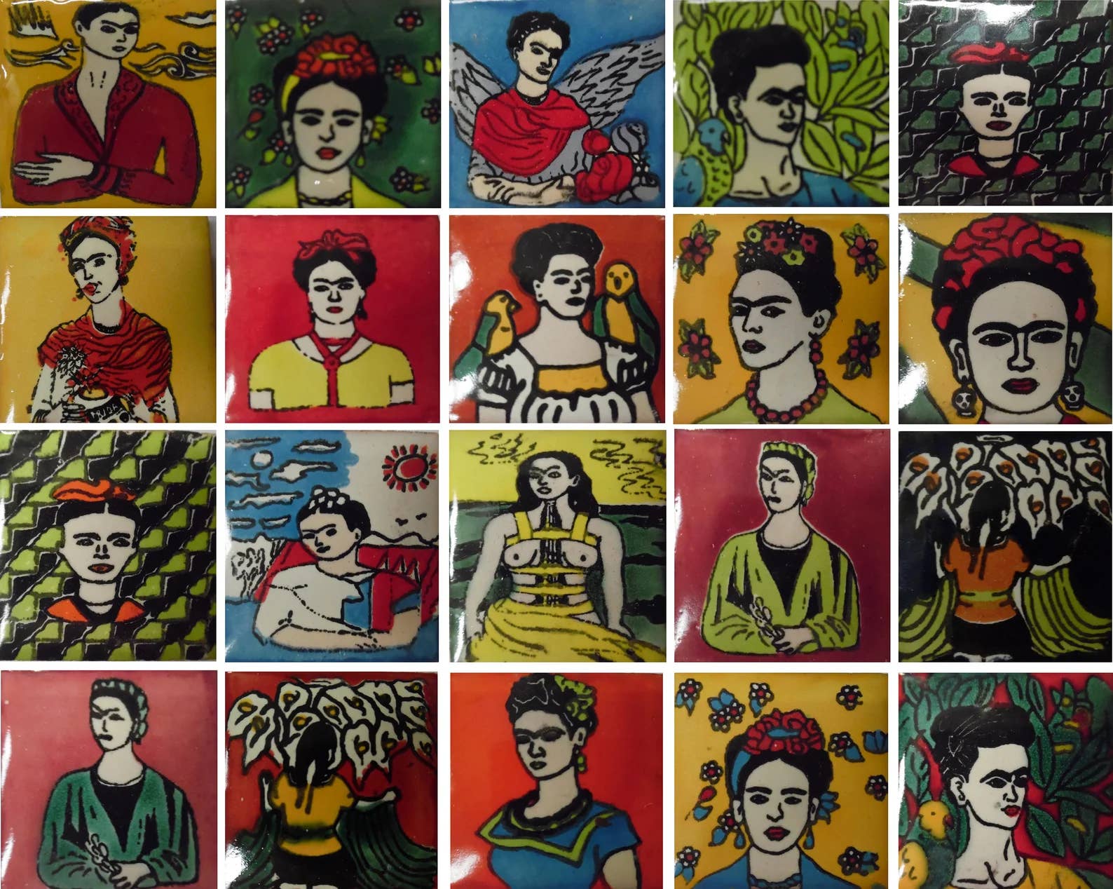 Mediterranean Collection - Wholesale Wall Tile - Frida Mexican Talavera Tiles 2x2