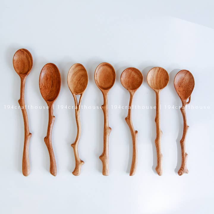 Handcrafted Branch Tree Wooden Spoon - Serving Spoons for wholesale by 194 Craft House