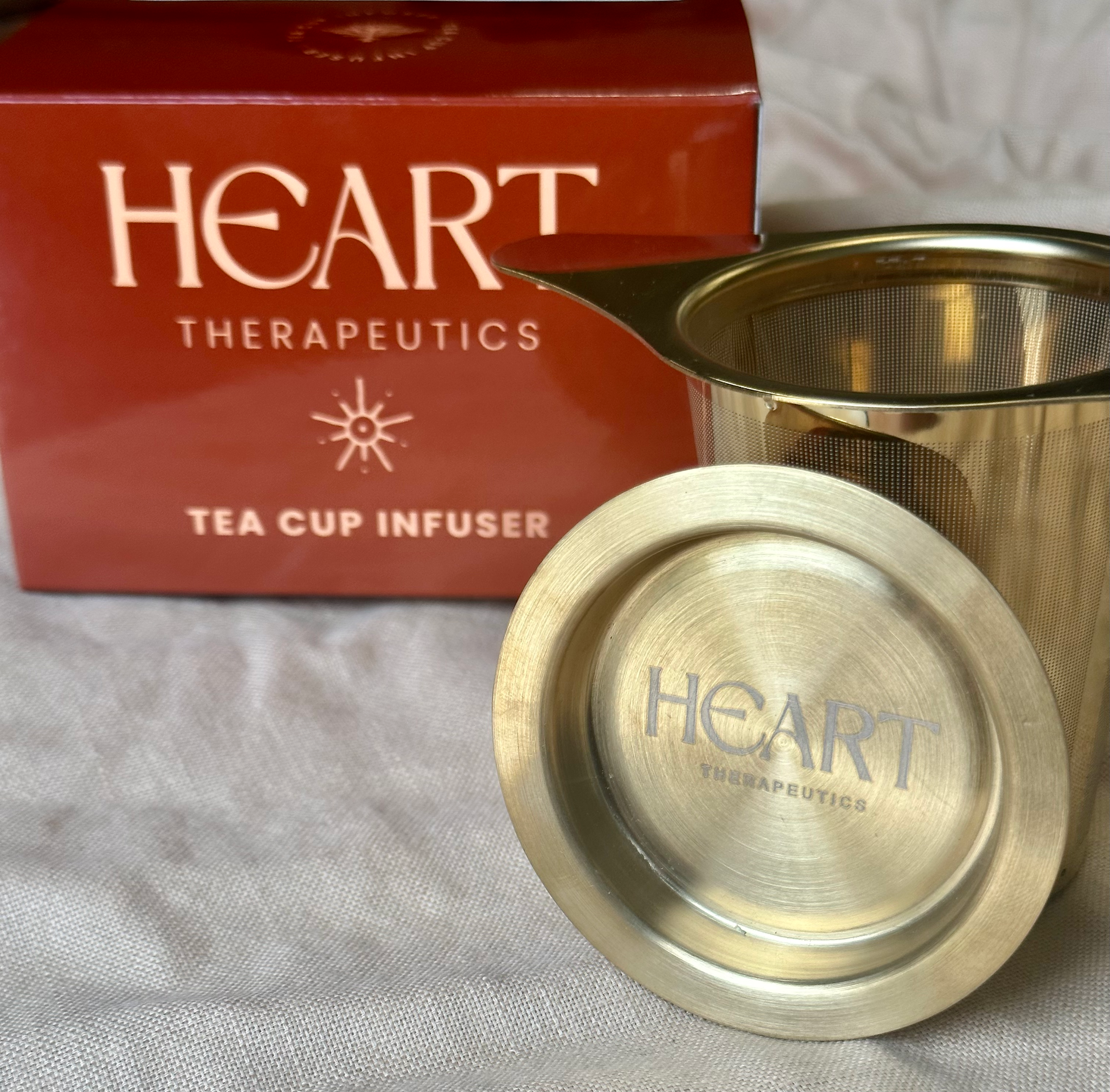 Heart Therapeutics – Großhandel Teesieb/-Infuser – Premium Gold-Teesieb für Tassen4