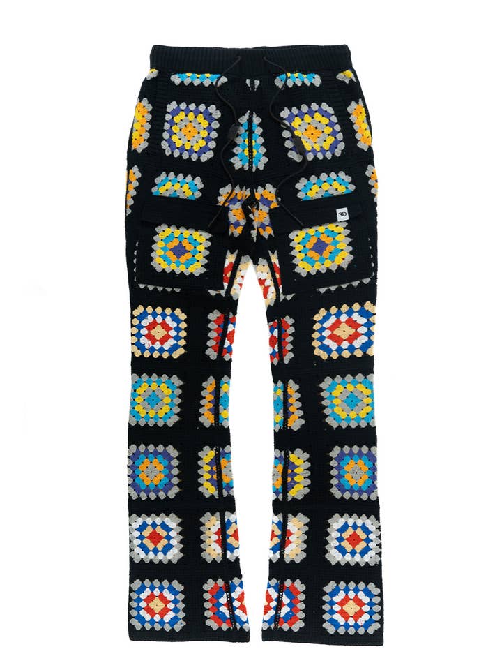 F1742 Nuevo Riche Pants - Black/Red for wholesale by Makobi