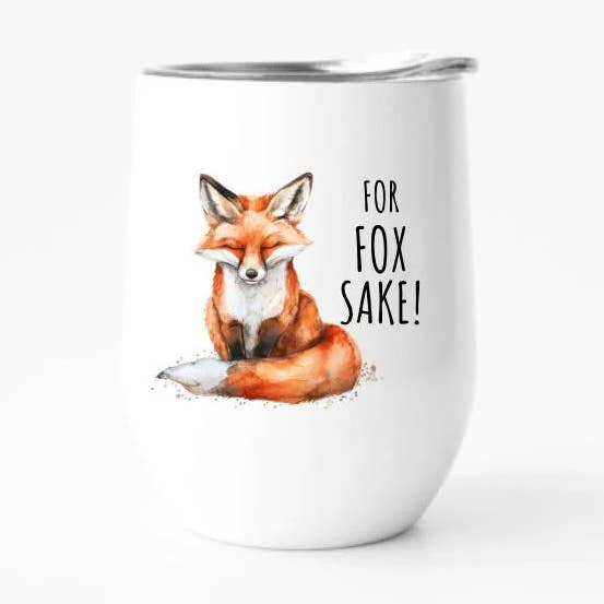 For Fox Sake | 12-Unzen-Weinglas für den Großhandel von Rustic Avenue