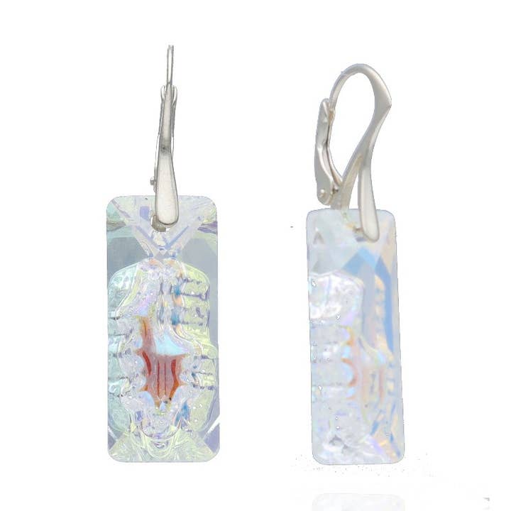 Brincos Prata de Lei e Swarovski Brilho Glaciar por atacado de Las Joyas de Amanda