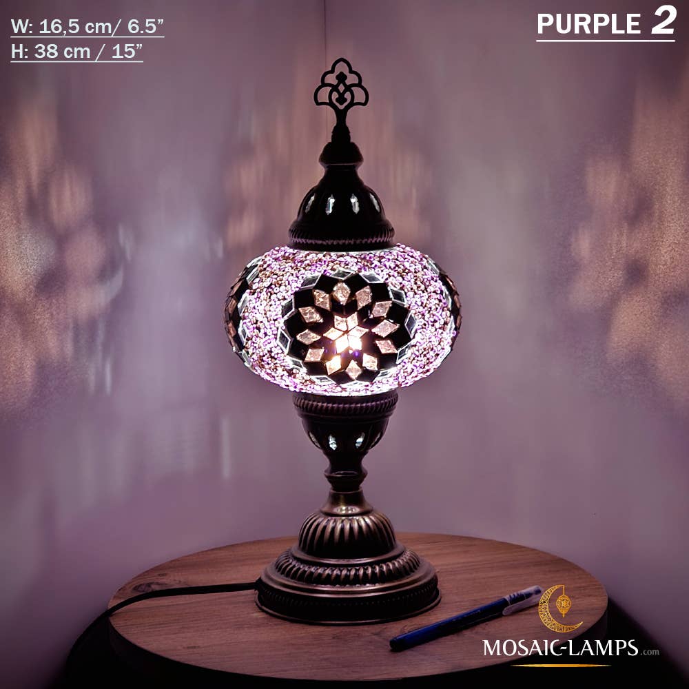 Mosaic Lamps - Vendita all'ingrosso Lampada da scrivania/d'accento - Lampada da tavolo grande a globo con mosaico turco, Marrakec, oltre 10 colori67
