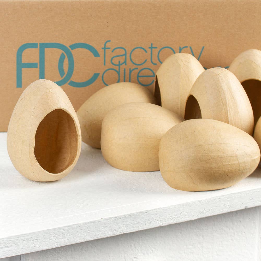 Factory Direct Craft - Wholesale Paper Mache - Panoramic Diorama Paper Mache Egg - 4" x 2-1/2" Dia.1