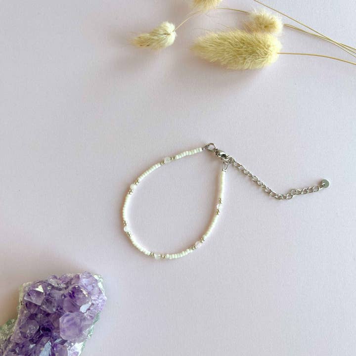 Rozenkwarts facet armband voor wholesale door Mystic Jewelry