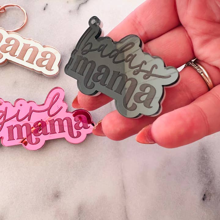 Luxe designs - Wholesale Keychain - Women's - Mama, Nana, Grandma engraved acrylic keychain2