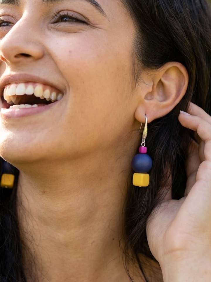 Anne Tagua Earrings for wholesale by Pretty Pink Eco-Jewellery
