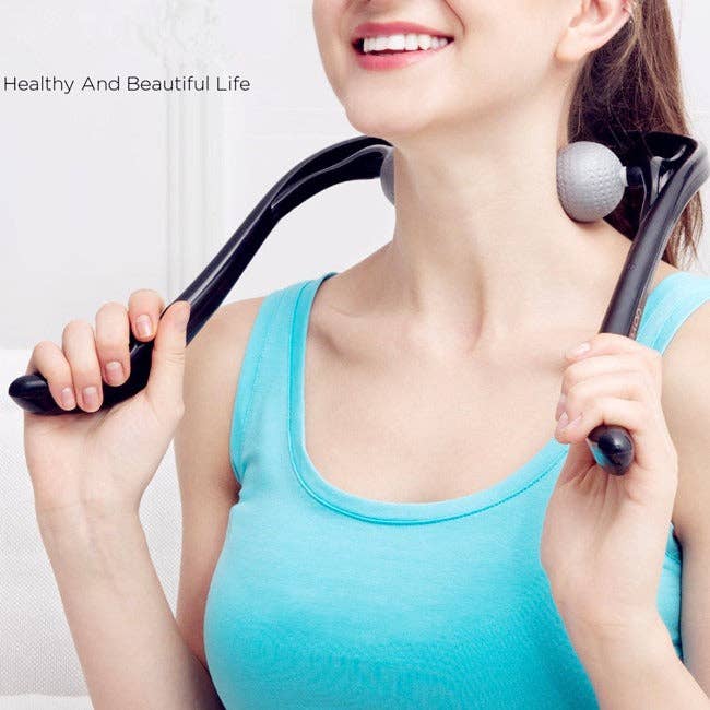 Mix Match Sizes Colors Neck and Shoulder Therapeutic Dual Point Self Massage Tool(1 for wholesale on Faire