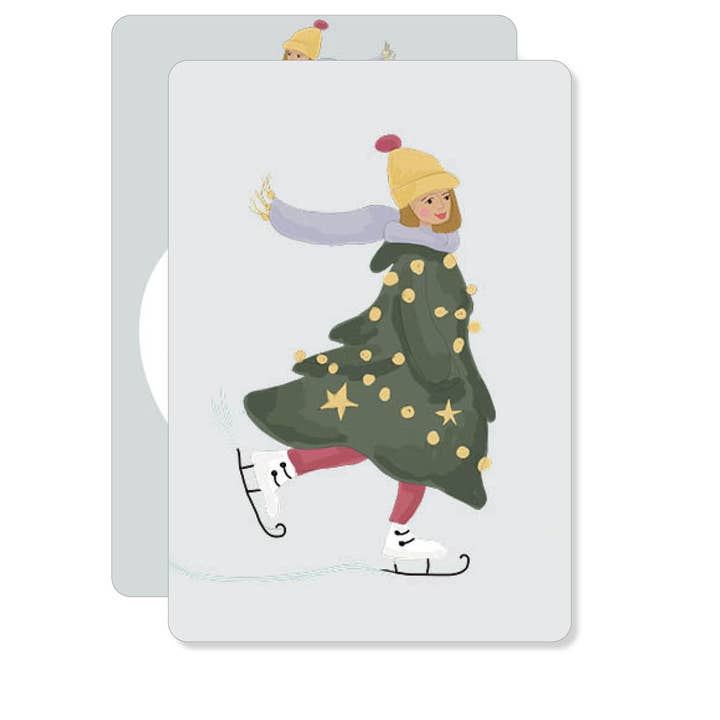 une robe hivernale ... | Mini-carte pour la vente par MIAO Papeterie