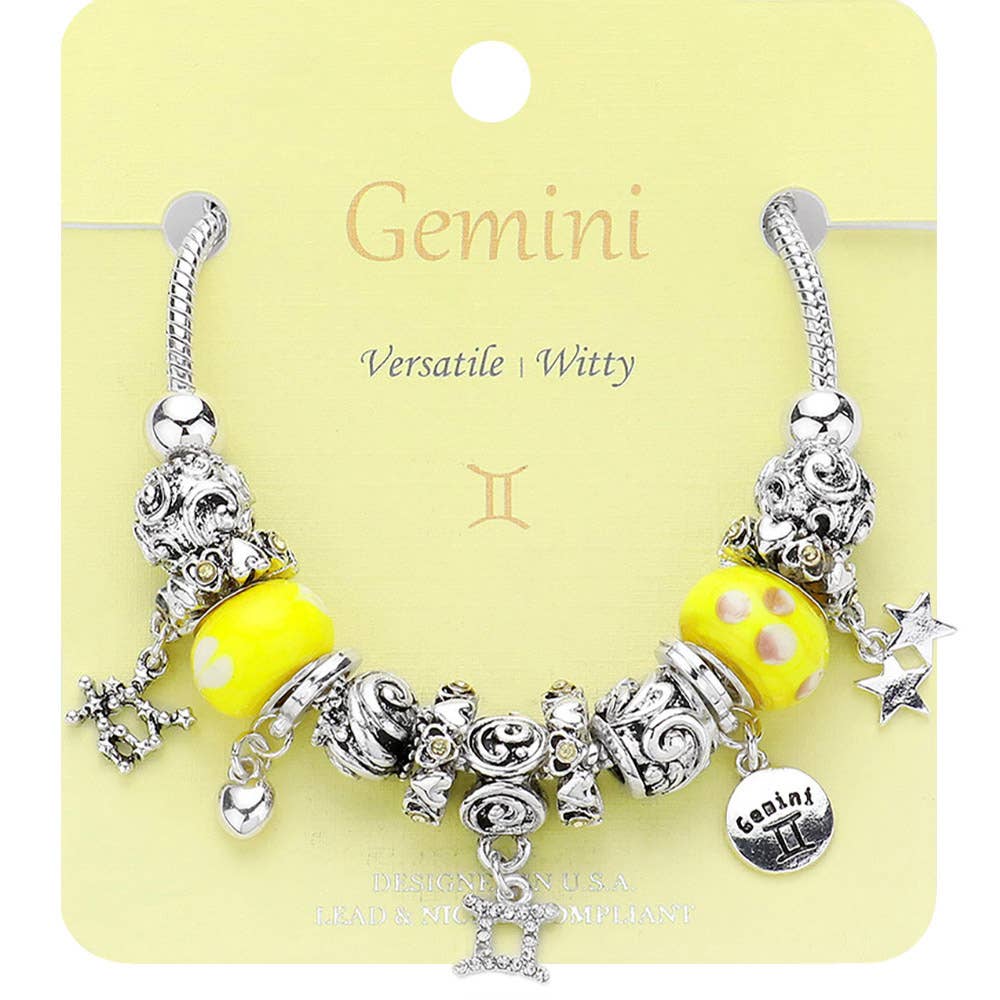 Sensibling Corp. - Wholesale Charm/Dangle Bracelet - ARIES - Multi-Beads Zodiac Sign Charm Bracelet4
