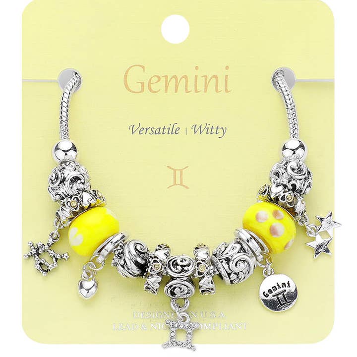 Sensibling Corp. - Wholesale Charm/Dangle Bracelet - ARIES - Multi-Beads Zodiac Sign Charm Bracelet4