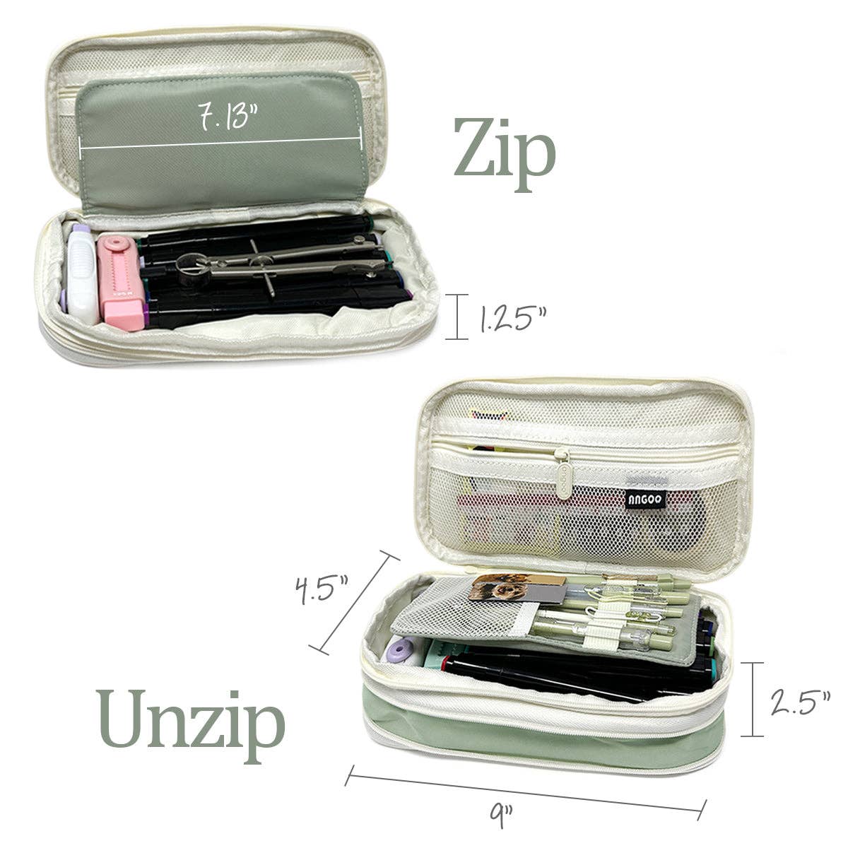 Wrapables.com - Wholesale Pencil Case/Pouch - Wrapables Large Capacity Pencil Case Expandable Pencil Pouch7