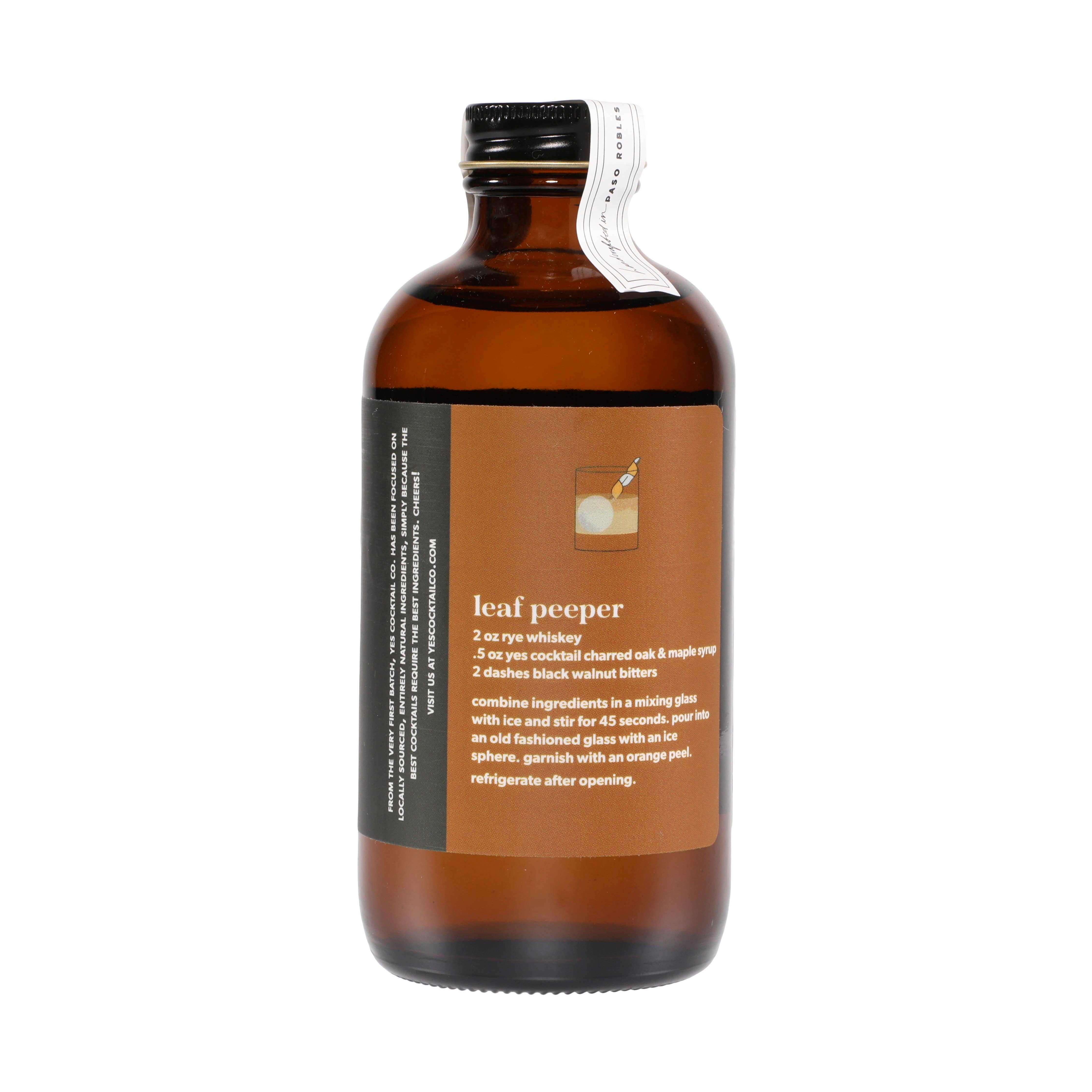 Yes Cocktail Co – Großhandel Cocktailmischung/-sirup – Verkohlte Eiche & Ahornsirup1