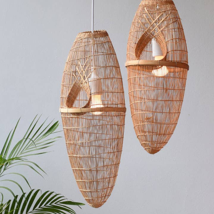 Lanna Passa - Vendita all'ingrosso Lampadario/lampada a sospensione - Lampada a sospensione in bambù Woven Cocoon