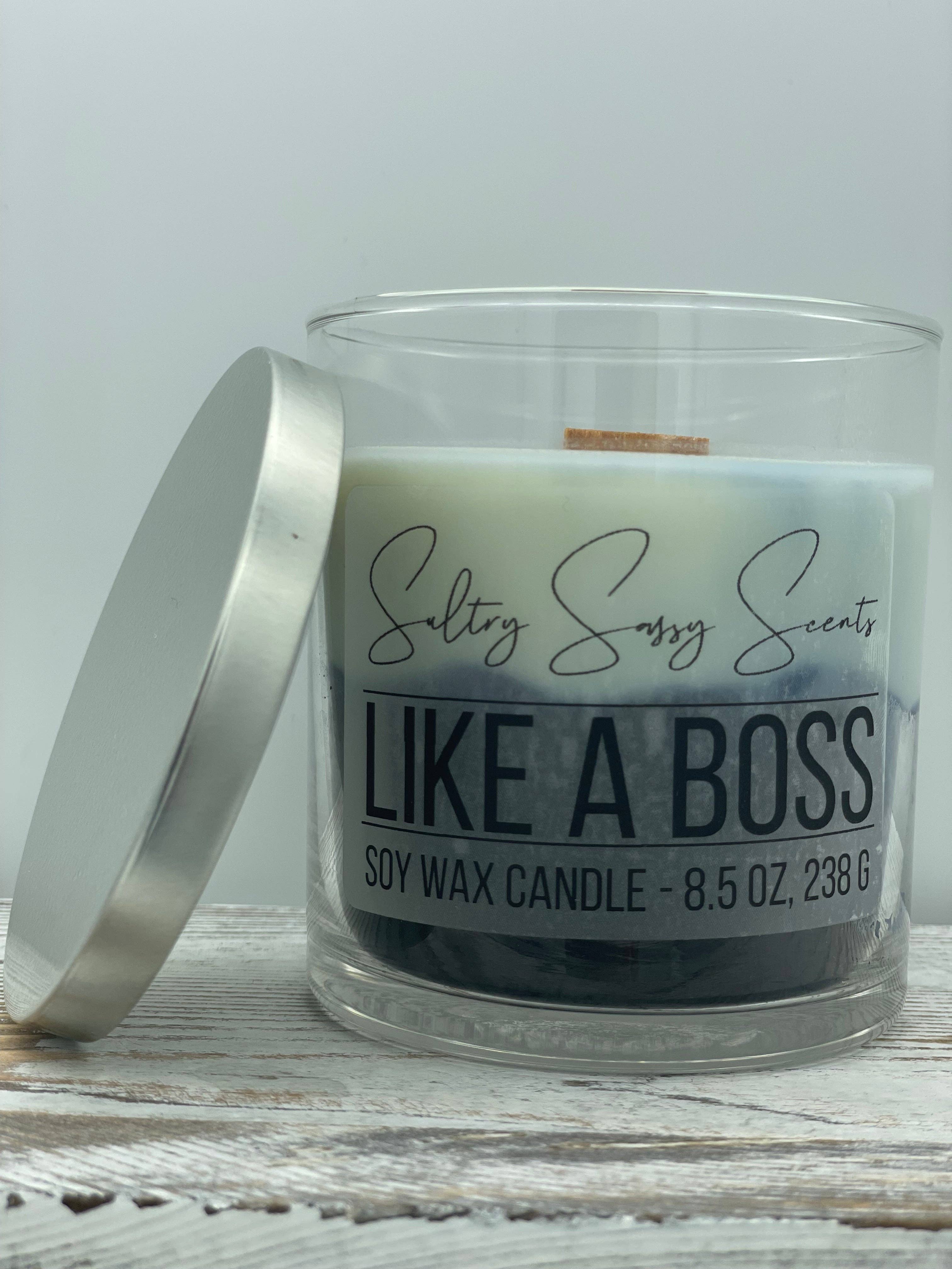 Sultry Sassy Scents - Wholesale Jar/Filled Candle - Like a Boss - Soy Wax Candle2