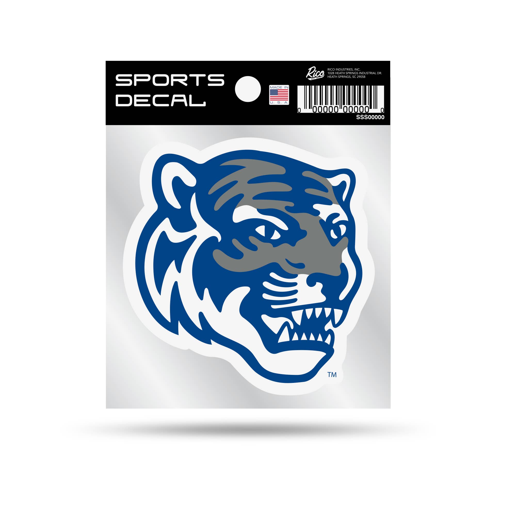 Rico Industries - Wholesale Sticker - Memphis Mascot 4" x 4" Decal