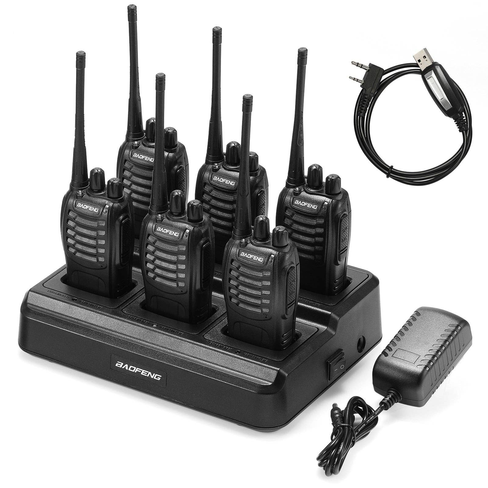 Radioddity - Wholesale Small/Handheld Appliance - Baofeng BF-888S [6 Packs] with Bulk Charger | UHF | 5W | 16CH | CTCSS/DCS | Flashlight3